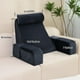 thumbnail image 3 of Almohada de respaldo ENITYA para cama sentada con brazos, color negro, 19 cm, 3 of 8