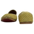 thumbnail image 2 of Punjabi Jutti For Women Gold Handmade Ethnic Mojaris For Women Wedding Shoes US 9.5 / EURO 41, 2 of 5