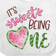 thumbnail image 4 of Inktastic It's Sweet Being One Watermelon First Birthday Boys or Girls Baby Bib, 4 of 4