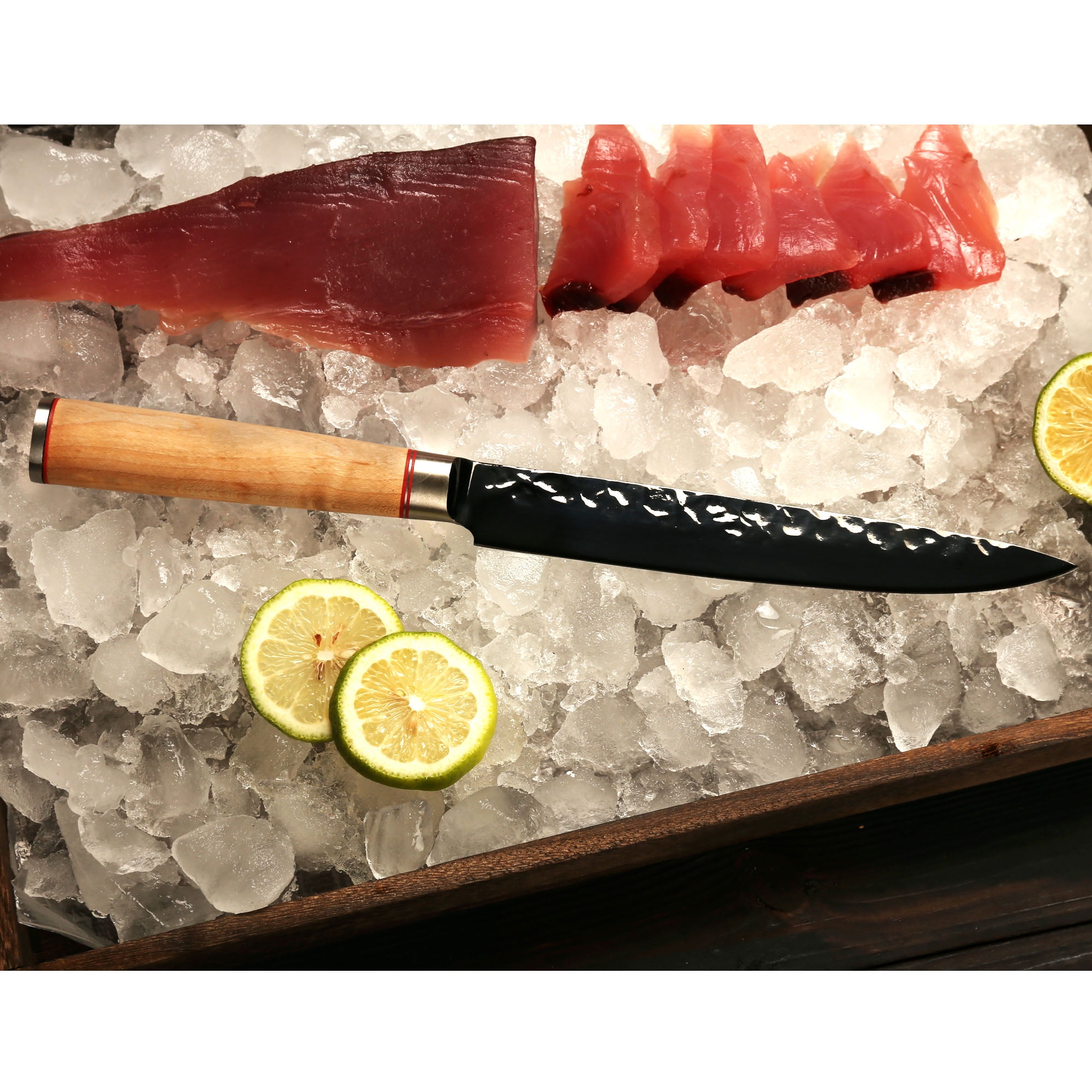 YOUSUNLONG Sashimi Knife 8 Inch - Carving Sushi Knife Yanagiba Knife Japanese High Carbon AUS8 Steel