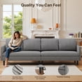 thumbnail image 4 of Sectionale Sofa Bed, Lofka L-Shaped Sleeper Convertible Couch and Sofa for Office, Living Room, Light Gray, 4 of 7