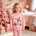 thumbnail image 5 of Toddler Little Boy Girl Christmas sweatshirt Unicorn Santa-Pink Shirt Long Sleeve Kid Shirt Top For 3T, 5 of 8