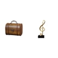 thumbnail image 1 of Estuche organizador de joyas,Organizador de joyas de madera para mujeres,hombres y niñas,Figura de escritorio,Escultura de notas musicales para escritorio,oficina o decoración del, 1 of 8