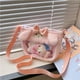 thumbnail image 5 of Bolsas de felpa Kawaii Sanrio Cinnamoroll Melody Kuromi Hello Kitty, bolso cruzado transparente de felpa, colgante de muñeca de Anime de dibujos animados, regalo, 5 of 5