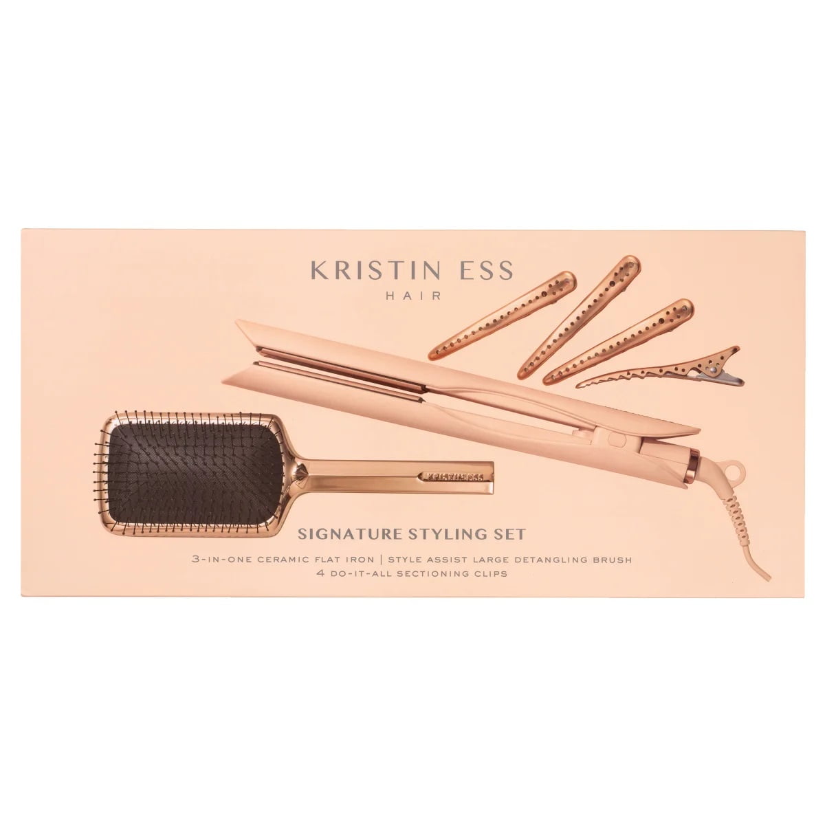 【美品】Kristin Ess ヘアアイロン Kristin Ess Hair Signature Styling Set 3-in-1 Ceramic Flat Iron