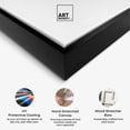 thumbnail image 4 of Art Remedy Layers Of Depth Framed Abstract Shapes 1 Piece Canvas Wall Art, 11" x 16", Black Frame, 4 of 7