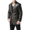 thumbnail image 4 of BGSD Men's Richard Classic Leather Blazer Lambskin Sport Coat Jacket (Regular, Big & Tall and Short), 4 of 6