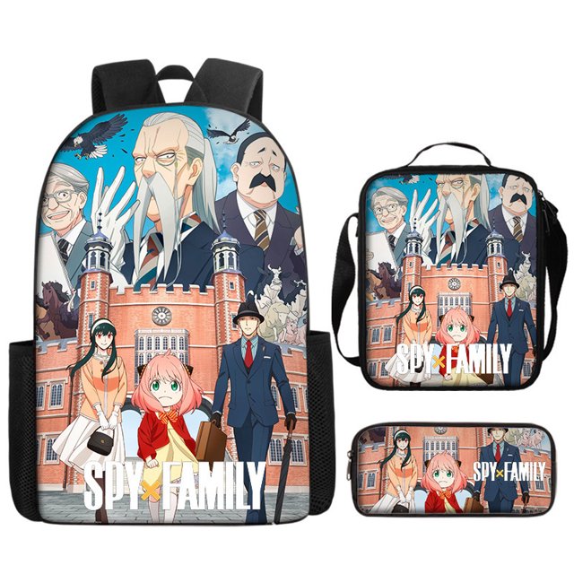Spy Pretend Children'S School Bag Cute Cartoon Backpack Kindergarten Backpack Shoulder Bag Pencil Case