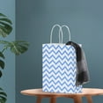 thumbnail image 3 of Bolsas de regalo de papel Kraft, 25 piezas Bolsas de regalo de papel con forma de onda pequeña Bolsas de regalo Rendimiento probado, 3 of 8