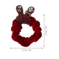 thumbnail image 2 of Lindo tocado de conejo para mujer, accesorios brillantes para el cabello, cinta elástica para el cabello grueso, joyería para el cabello para mujer, soporte para pulsera con lazo para el cabello, 2 of 8