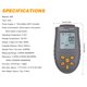 thumbnail image 1 of Tacómetro HS2234, 2,5-99999 RP/s, velocímetro con pantalla digital sin contacto (gris) ShuxiuWang 8390606640833, 1 of 1