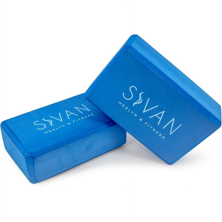 Sivan 6-Piece Yoga Set, Includes 1/2 Ultra Thick NBR Exercise Mat, 2 Yoga  Blocks, 1 Yoga Mat Towel, 1 Yoga Hand Towel and a Yoga Strap (Blue) 