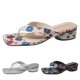 thumbnail image 5 of Bmisegm Women Sandals Fashionable New Pattern Flip Flop Thick Heel Comfortable Breathable Slip on Summer Casual Shoes Womens Sandals Summer Black 7.5, 5 of 9