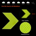 thumbnail image 3 of Uxcell Reflective Stickers, 20Pcs Arrow Reflective Sticker, Fluorescent Green, 3 of 6