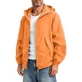 thumbnail image 2 of DYTTDG Men's Lightweight Sun Protection Hooded Jacket, Full Zip Breathable Solid Color Windbreaker with Pockets for Hiking & Outdoor Sports, 2 of 7