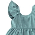 thumbnail image 4 of Edvintorg Girls Dresses Cute Ruffle Hem Sleeveless Loose Fit Casual Princess Dress Kids Clothes Girls Size 0-6, 4 of 7