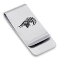 thumbnail image 1 of Stainless Steel Tribal Taurus Zodiac (Bull) Classic Slim Money Clip Credit Card Holder, 1 of 2