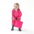 thumbnail image 3 of Mercatoo Toddler Rain Suit,Boys Girls One Piec𝐞 Hoodie Waterproo𝐟 Rain Jacket Kids Rainsuit,Unisex Baby Rain Coat Coverall, 3 of 4