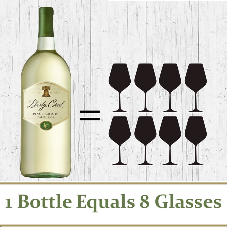 【美品】【早い者勝ち】Liberty 5 ホワイト Liberty Creek, Pinot Grigio White Wine, 1.5L Bottle, Crisp