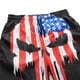 thumbnail image 5 of Bañador deportivo de secado rápido con bandera estadounidense para hombre 2XL, 5 of 9