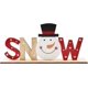 thumbnail image 1 of Decoración de mesa navideña de madera Carta navideña Navidad Bonhomme Nieve Adorno de Papá Noel Decoración de la casa Decoración de chimenea familiar Decoración, 1 of 5