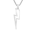 thumbnail image 4 of Powerful Lightning Bolt Sterling Silver Pendant Necklace, 4 of 6