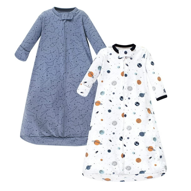 Saco de dormir portátil de manga larga de algodón para bebés de Hudson Baby
