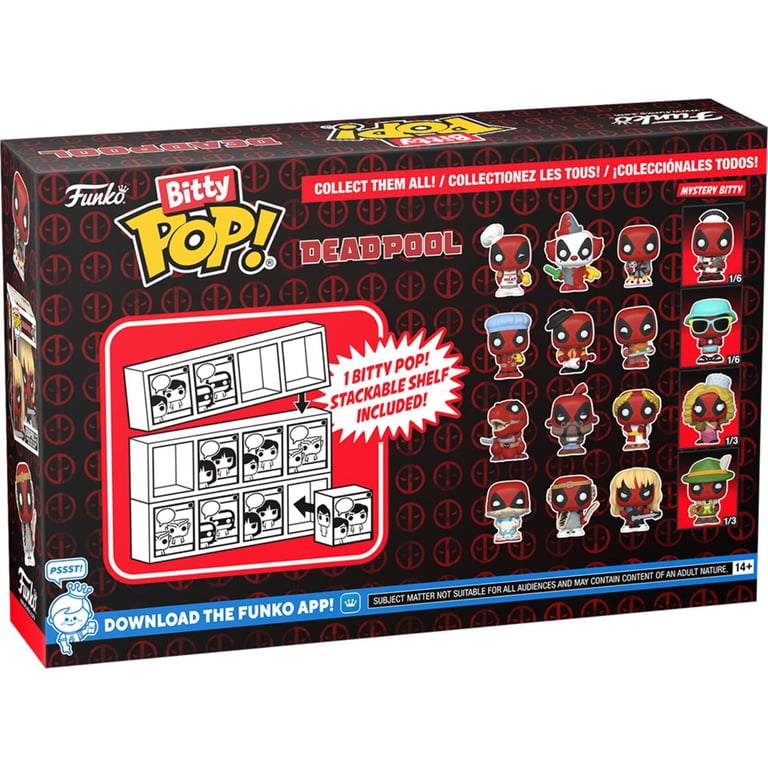 BittyPOP デッドプール Funko Bitty POP Deadpool Bathtime 4-Pack, Mini-Figures - Walmart.com