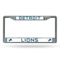 thumbnail image 2 of Detroit Lions Chrome License Plate Frame, 2 of 2