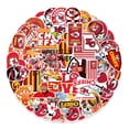 thumbnail image 1 of Paquete de pegatinas de vinilo impermeable Kansas City Chiefs, 50 unidades, 1 of 3