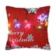 thumbnail image 2 of Christmas LED Pillows Holiday Gifts LED Pillows That Can Flash Or Stay On Two Mode Switching Printed Sofa Pillows Cushions Pillowcases, 2 of 6