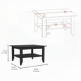 thumbnail image 6 of Elevate Your Living Room with Madison's Black and Espresso 2-Piece Set - Stylish and Spacious, 6 of 6