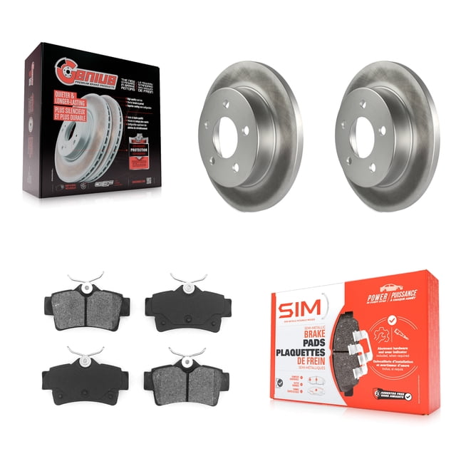 Kit de Rotors de Frein à Disque et Plaquettes Semi-Métalliques pour Voiture Ford Mustang KGS-101174