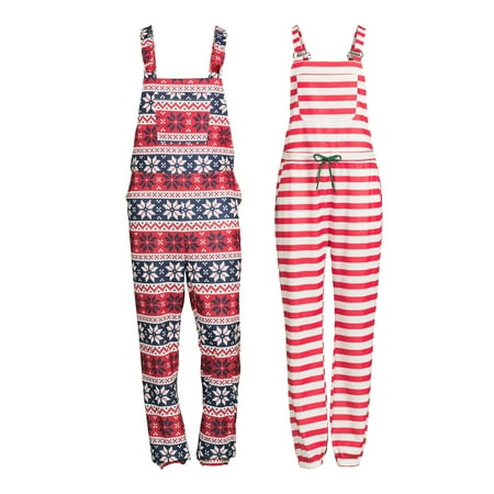 Holiday Matching Family Christmas Pajamas Women's Stripe Jamerall Pajamas, Sizes S-2XL