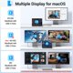 thumbnail image 4 of Hub USB-C MOKiN 8 en 1 con doble HDMI 8K, Ethernet y PD de 100 W, 4 of 8