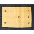 thumbnail image 1 of Ahgly Company Machine Washable Indoor Rectangle Contemporary Yellow Area Rugs, 3' x 5', 1 of 7