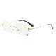 thumbnail image 2 of Gafas de sol cuadradas sin montura y sin montura para mujer, gafas de sol con degradado, gafas modernas y de moda, 2 of 5