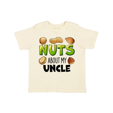 

Inktastic Nuts About My Uncle Peanut Almond Pistachio Gift Toddler Boy or Toddler Girl T-Shirt