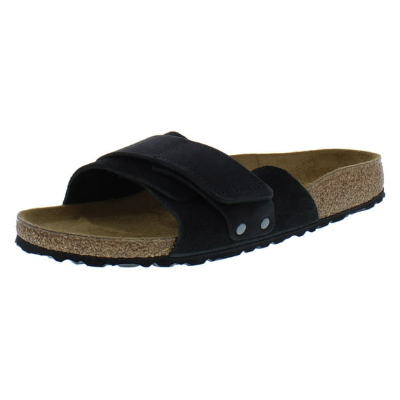 Birkenstock Womens Oita Suede Round Toe Slide Sandals