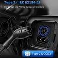thumbnail image 2 of Riwesomey Metal 32A 7KW 5M monofásico 3PIN tipo 2 Cable de carga CEE con pantalla LCD EV cargador portátil Vehículos, repuestos y accesorios Mis, 2 of 6