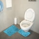 thumbnail image 4 of Juego de 2 alfombrillas antideslizantes de felpa, alfombrilla para puerta, alfombra de piedra, baño, inodoro, alfombra absorbente de agua, azul cielo sidaley HA004741-06, 4 of 6