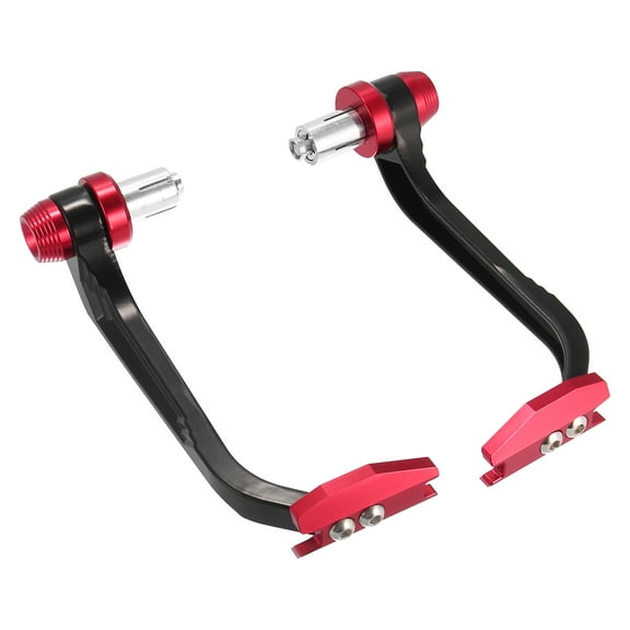 1 Pair Universal Motorcycle Aluminum Alloy Brake Clutch Lever Hand Guard Protector Adjustable 7/8" 22mm Red