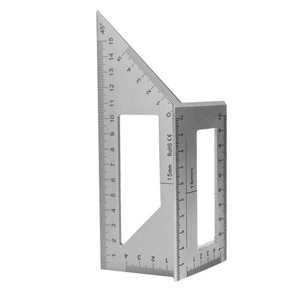 Multifunctional Square 45  Gauge Angle Ruler T-Shaped Measuring Woodworking Ruler Tool