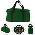 thumbnail image 1 of Sac à Outils, Sac à Outils sur Site à Grand Ouverture, Sac à Outils en Toile 12,99x7,09 Po, Sac à Main Haute Capacité, Durable Résistant à l'Eau, Sac à Outils Multifonction Portable pour Rangement Tournevis Pinces Clous (Vert), 1 of 5
