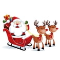thumbnail image 2 of Santa Claus Riding Sleigh Wall Decal Wallmonkeys Peel and Stick Holiday Graphics (12 in H x 12 in W) WM503020, 2 of 4