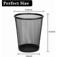 thumbnail image 3 of Pen Holder for Desk Mesh Pen Cups Metal Pencil Holder 12 Packs Desk Organizers and Storage, 3 of 4