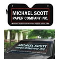 thumbnail image 5 of 3D T.O Michael Scott Paper Company Car Auto Sunshades Windshield Heat Protection, Halloween Decorative Sun Shades Univeral Fit Cars Suv Truck . Halloween Horror Movie Cosplay Office Car Decor, 5 of 7