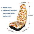 thumbnail image 4 of Pofeuu Hot Dog In Heart Print Automotive Car Seat Covers Flat Cloth Full Set Seat Covers,Car Seat Covers front seats for Cars Trucks and SUVs(Two packs), 4 of 7