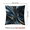 thumbnail image 4 of Acheng Gold and Blue Abstract Art Short Plush Pillowcase Set of 2 White, 4 of 7