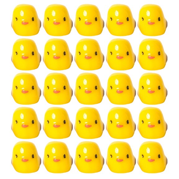 25Pcs Miniature Duck Statues Resin Duck Figurine Animal Mini Garden Decoration Mini Duck Figures